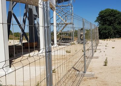 cerramiento metálico valla móvil de obra galvanizada